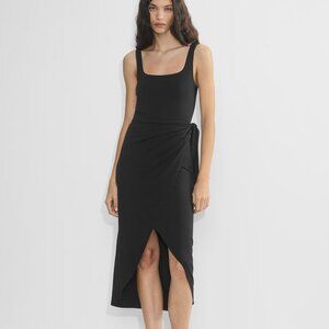 Aritzia Wilfred Saturn Midi Dress in Black size Small